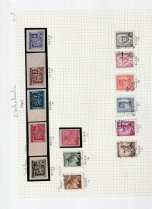 CZECHOSLOVAKIA Early Collection Used on Pages(Apx 130+Items) GOY529