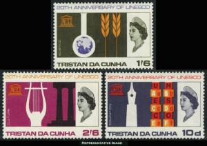 Tristan da Cunha Scott 101-103 Mint never hinged.