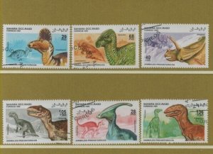 Thematic Stamps - SAHARA 1995 PREHISTORIC ANIMALS 6v used