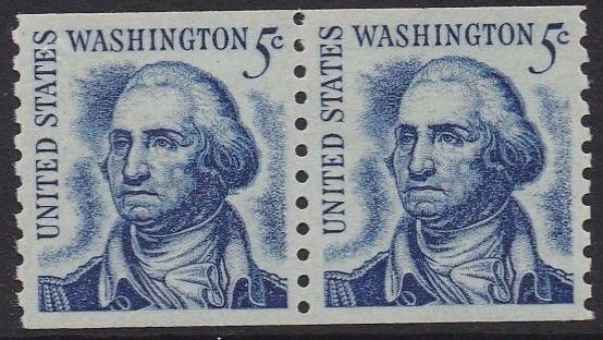1304 Washington Coil Pair MNH
