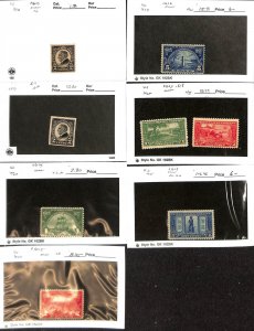 United States Postage Stamp, #610-611, 614-616, 617-619 Mint Hinged (C65)