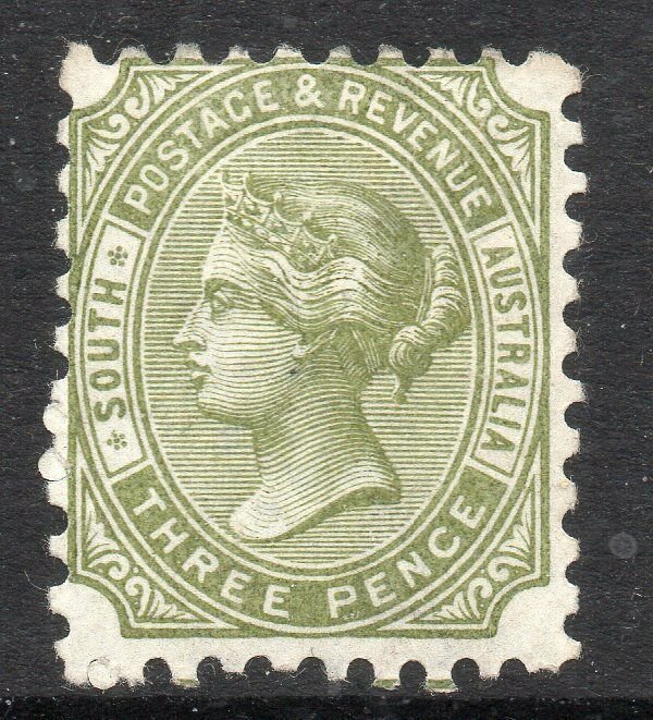 South Australia: 1883-99 QVI 3d SG 183 mint