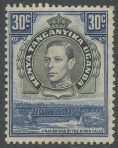 KUT Sc#76b (SG#141) 1938 KGVI 30c Perf. 13 Variety OG Mint Hinged