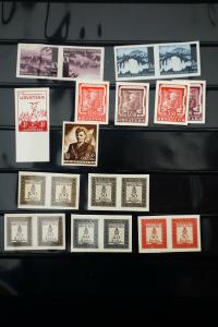 Croatia Wartime Imperforate Stamp Lot