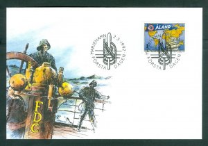 Aland. FDC 1992. The Cap Horn Congress. Sail Ship, Map. Sc. # 63.