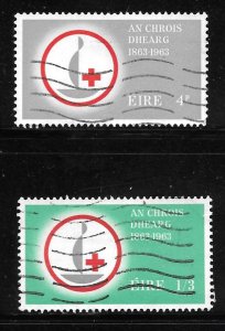 Ireland 190-191: Red Cross, used, VF