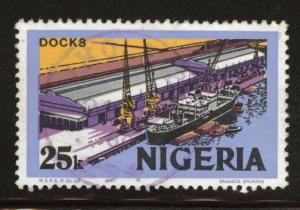 Nigeria Scott 302 used Dock stamp 