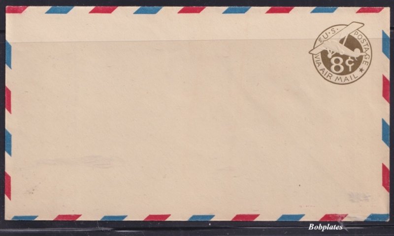 BOBPLATES US #UC7 Mail Plane Bicolored Border NH SCV=$16