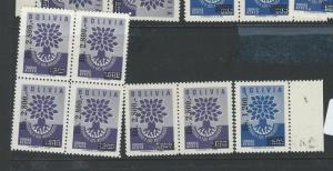 BOLIVIA (P2701B) WRY LOT  7 BL OF 4, 2 PRS, 2 SINGLES SOME 2525, SOME 5252