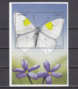 Tanzania, Scott cat. 1968. Butterfly s/sheet. ^