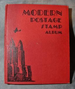 1946 Scott Modern Postage Stamp Album w/Stamps