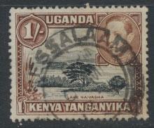 Kenya Uganda Tanganyika SG 145b perf 13 x 12½ Used