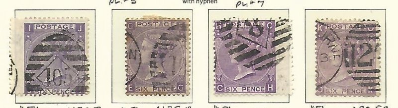 Great Britain Stamp Collection on Lighthouse Page 1867-80, #49//60 SCV $2875
