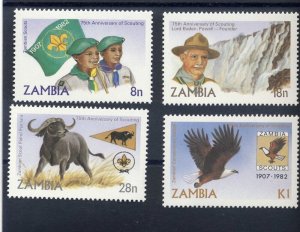 1982 Zambia 70th anniversary of Boy Scouts