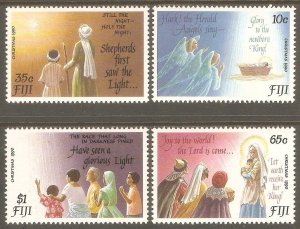 FIJI Sc# 633 - 636 MNH FVF Set of 4 Christmas 1990