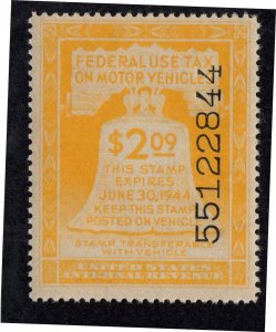 U.S. - RV25 -    Very Fine - Never  Hinged