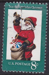 USA - 1972 Christmas Santa-8c - used -Scott #1472