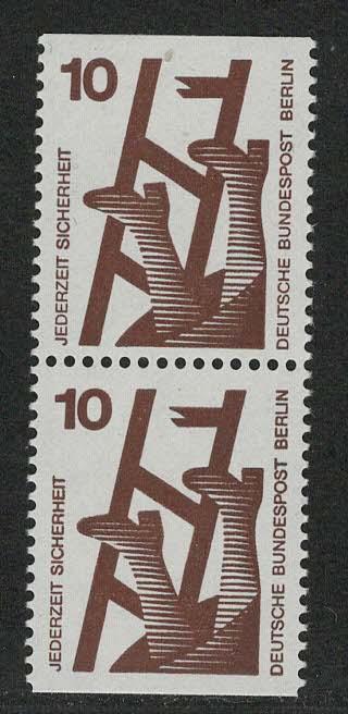 Germany Berlin Scott # 9N317, mint nh, pair, from booklet pane