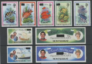 Montserrat #507-515 Unused Single (Complete Set)