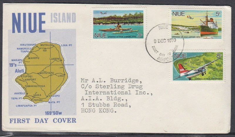 Niue Scott 136-8 FDC - Opening of Niue Airport