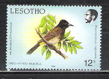 Lesotho 622 MNH Redeyed Bulbul single