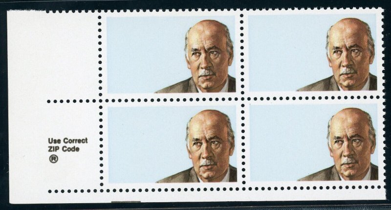 SC #C119a ZIP BLOCK OF FOUR RED BLUE BLACK OMITTED SUPERB 98 W/ PSE CERT