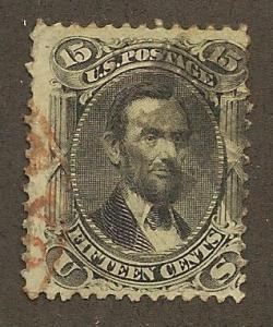 77 Used, 15c. Lincoln, scv: $175+50 Red Cancellation, FREE SHIPPING,