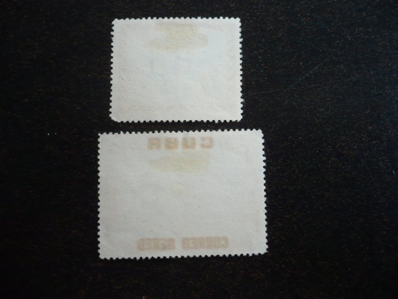 Stamps - Cuba - Scott#B3, CB1 - Used Set of 2 Stamps