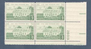 1108 Gunston Hall Plate Block Mint/nh (Free shipping offer)