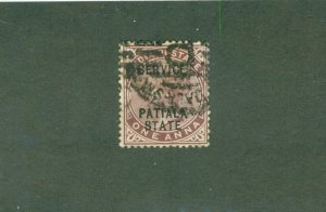 PATIALA INDIAN STATE Φ9 USED BIN $1.50