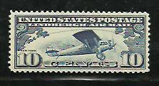 #C10 Lindbergh Airmail Single Mint Hinged