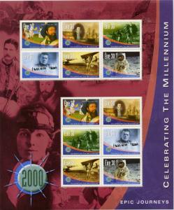 Ireland 1222 MNH Epic Journeys, Moon Landing, Aircraft, Ship, Marco Polo