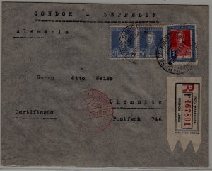 Argentina/Germany Zeppelin cover folded 3.5.32