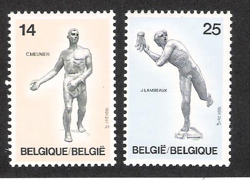 Belgium 1393-4 Mint Complete Set