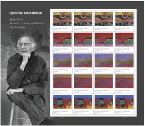 US George Morrison Mint Sheet of 20 stamps. MNH. 2022.