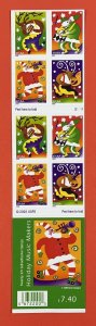 3821-3824b HOLIDAY MUSICMAKERS Booklet Pane of 20 US 37¢ Stamps Minor Flaw