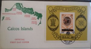 Commonwealth 1981 Royal Wedding FDC Covers Uganda Dominica Maldives  Caicos Is