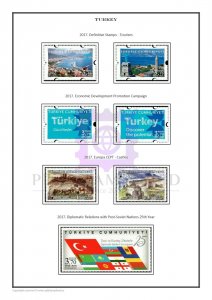 Turkey 2016-2020 PDF(DIGITAL) STAMP ALBUM PAGES