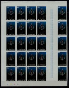 St.Vincent 1096 MNH Diving/proofs/bl.of 25(6)