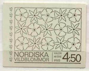 Sweden 786a MNH booklet Flowers SCV11