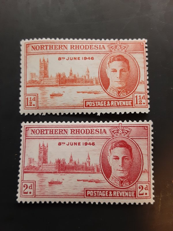 *Northern Rhodesia #46-47                MNH