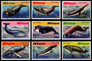 Niue 1983 WHALES Scott #380-388 Mint Never Hinged