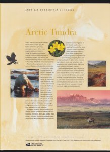 US USPS American Commemorative Stamp Panel #689 (37c) Arctic Tundra #3802