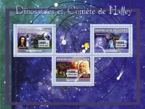 Guinea 2007 MNH -  Dinosaurs and Halley's. YT 2960-2962, Mi 4707-4709