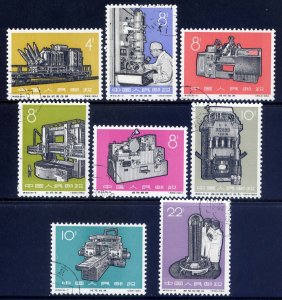 CHINA PRC Sc#899-906 1966 S62 Machinery CTO NH