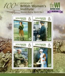 SOLOMON ISLANDS 2015 SHEET BRITISH WOMEN INSTITUTE slm15112a