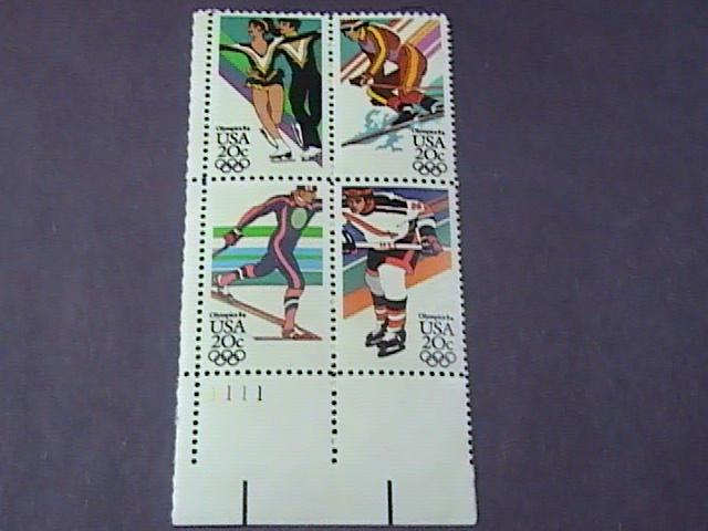 U.S.# 2067-2070(2070a)-MINT/NH--LL PLATE #  BLOCK OF 4--1984 OLYMPICS--1984