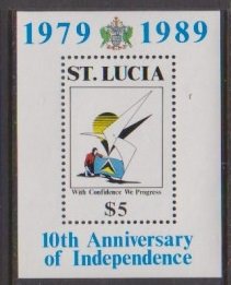 1989 St. Lucia Scott # 936 National Independence MNH