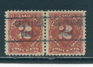 US Rare Precancel Chickasha Okla. on postage due pair cgs (4)