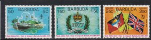 Barbuda # 302-304, Royal Visit, MInt NH, 1/2 Cat.